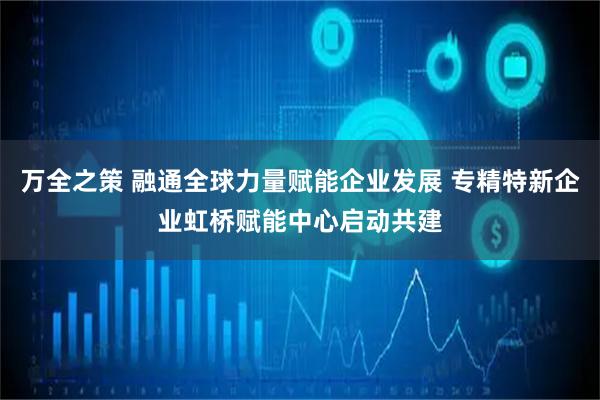 万全之策 融通全球力量赋能企业发展 专精特新企业虹桥赋能中心启动共建